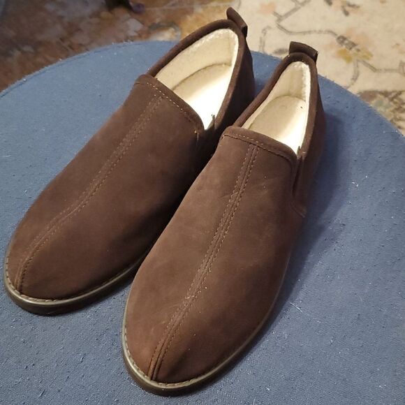 Hush Puppies Slippers Chocolate brown lined - Picture 1 of 8